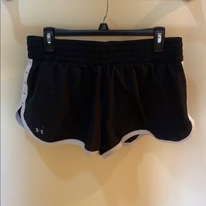 Under Armour black and white shorts